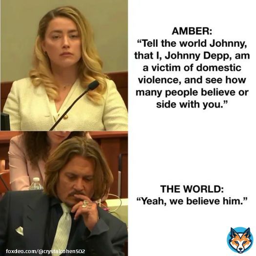 She told him to tell the world. We are listening and we believe Johnny.  #MenToo #JohnnyDepp