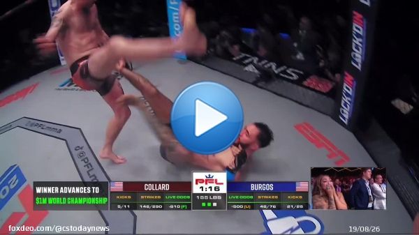 Clay Collard is going to the PFL World Championship defeating Shane Burgos   #PFLPlayoffs | @CCCcollard