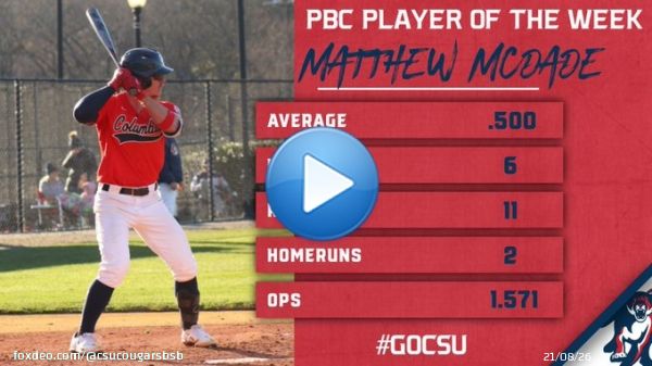 PBC Player of the Week @MattMcDadee  The red head is red hot #mattymcswaggy #mattymcHIM  #GoCSU