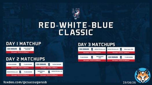 ???????????????????????? ???????????????????????????????? ???????????????? Make sure to come out to Cougar Field and catch some action. #GoCSU #GoCougs Day one: Feb. 10th | Day two: Feb. 12th | Day three: Feb. 13th
