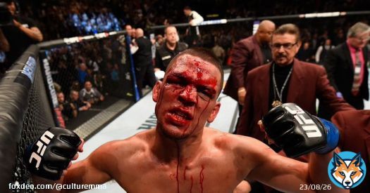 Il y a  ans jour pour jour,   Nate Diaz  mettait fin &agrave; l&rsquo;invincibilit&eacute; de Conor McGregor &agrave; l&rsquo;@UFC   Le flow d&rsquo;un extraterrestre