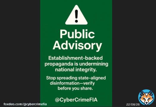 #Pakistan #CyberCrime #PublicAdvisory