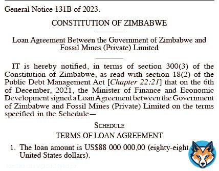 1. The true cost of building Mbudzi interchange is US$42 million.  The deal was given to Fossil Constructing, a company linked to Kuda Tagwirei.  The price has been inflated to US$88 million and the money made into a loan from Fossil Mines to the Zimbabwean Government.  RETWEET