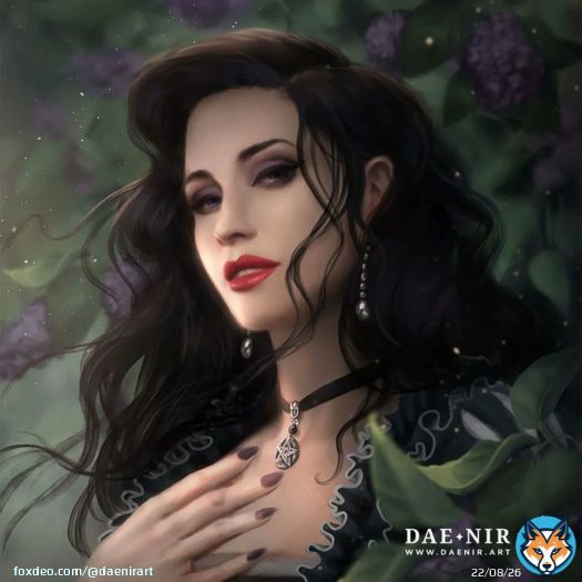 Yennefer ENG: maybe one day ... maybe one day I'll be able to capture her how I have her in my head ...  but so far her appearance is elusive to me ... she is my Mona Lisa :)  #yennefer #yenneferbook #art #portrait #digitalart #painting #drawing #wittcher #witch #elegantwoman