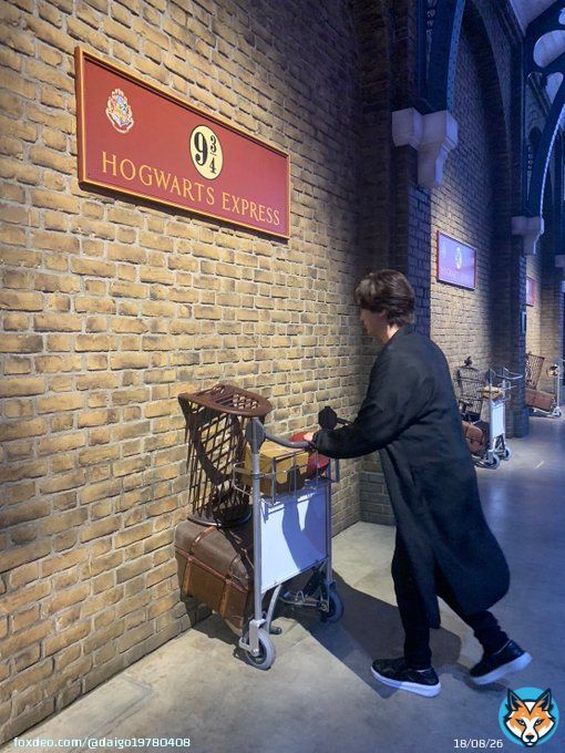 ハリーポッターのイベントに参加させてもらいました！  ワーナー ブラザース スタジオツアー東京 メイキング・オブ・ハリー・ポッター  楽しかった！！！  さあレンガをすり抜けますよ。
