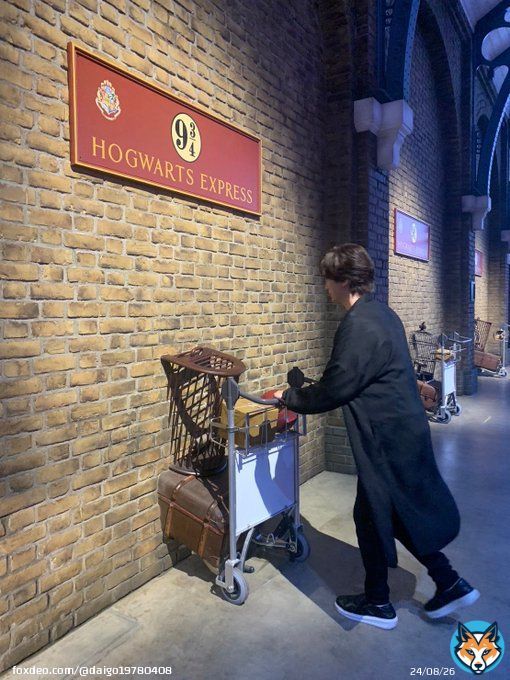 ハリーポッターのイベントに参加させてもらいました！  ワーナー ブラザース スタジオツアー東京 メイキング・オブ・ハリー・ポッター  楽しかった！！！  さあレンガをすり抜けますよ。