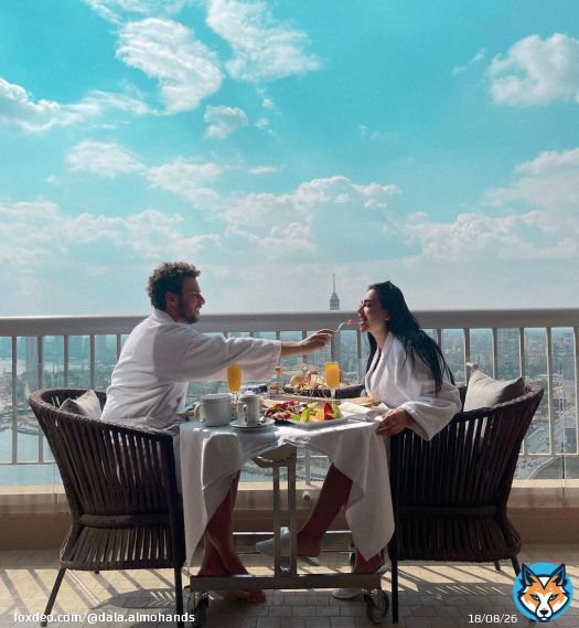 نختلف احنا بقي شوية &hellip; كفاية Romantic dinner عملنا Romantic breakfast \ud83d\udc96مهما زورنا بلاد و لفينا هيفضل دا احلي ڤيو شافته عنينا \ud83d\udc96@ramseshilton فيو رائع و فطار رائع من @tasteofhilton