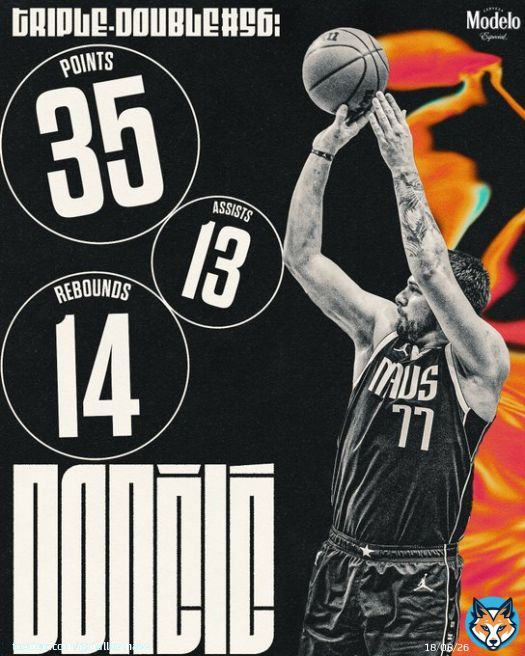 Luka Show > Lake Show   Another triple-double in the books.  @modelousa | #ModeloMilestone