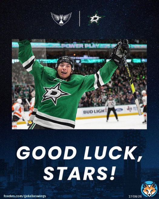 Good luck in the playoffs, @DallasStars!