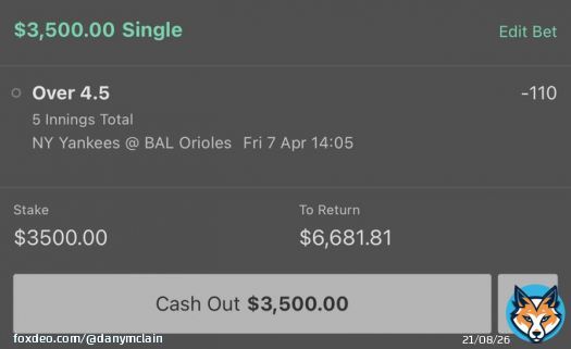 Today&rsquo;s MLB Plays  Yankees - Orioles F5 Over 4.5  Padres - Braves F5 Over 5  Blue Jays - Angels F5 Over 5  Let&rsquo;s Get This!  Let me know if you are tailing guys!