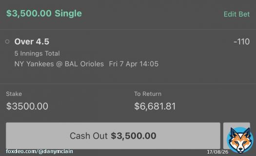 Today&rsquo;s MLB Plays  Yankees - Orioles F5 Over 4.5  Padres - Braves F5 Over 5  Blue Jays - Angels F5 Over 5  Let&rsquo;s Get This!  Let me know if you are tailing guys!
