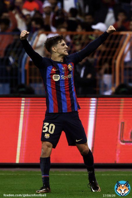 A FIRST-EVER EL CLASICO GOAL FOR BARCELONA'S GAVI