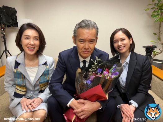 オールアップ  備前本部長役 #渡部篤郎 さん 「とてもいい経験になったと思います。楽しかったです。ありがとうございました。僕の周りでも沢山の人が『大病院占拠』を見てくれていて、とても楽しみにしています」 #ソニン さん #筒井真理子 さんと #大病院占拠 最終回3/18(土)夜10時