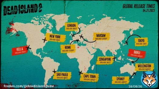 You'll be able to play Dead Island 2 as soon as April 21st begins in your time zone. Ready?  #DeadIsland #SeeYouInHELLA