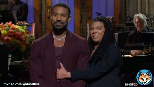Michael B. Jordan Lets &ldquo;The Inner Animal Go Crazy&rdquo; In &lsquo;SNL&rsquo; Hosting Debut With Cast All Over&nbsp;Him