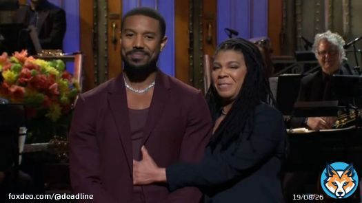 Michael B. Jordan Lets &ldquo;The Inner Animal Go Crazy&rdquo; In &lsquo;SNL&rsquo; Hosting Debut With Cast All Over&nbsp;Him