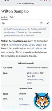 LOOOOL who edited the referee's Wikipedia page mid game   #ENGFRA #FIFAWorldCup #england #ThreeLions