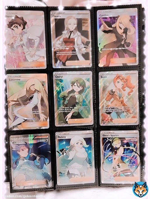 Happy International Women's Day  Showing off some of my smaller collections. Once I have about two items, I just want to add to it further   Cynthia, Mars, and Karen have a bit more items. I recently wanted to try and pick up the Umbreon VMAX card bubut got scammed, yay