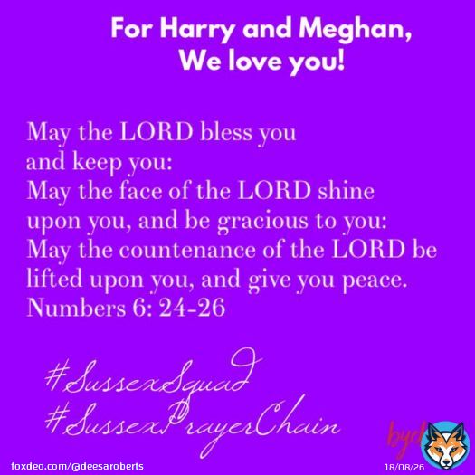 A prayer for #HarryandMeghan #SussexPrayerChain