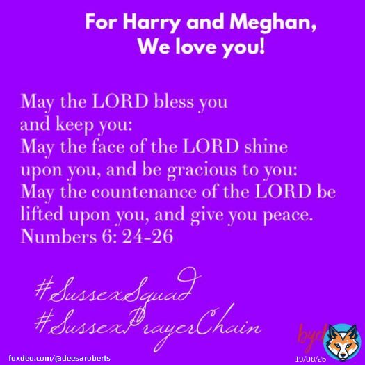 A prayer for #HarryandMeghan #SussexPrayerChain