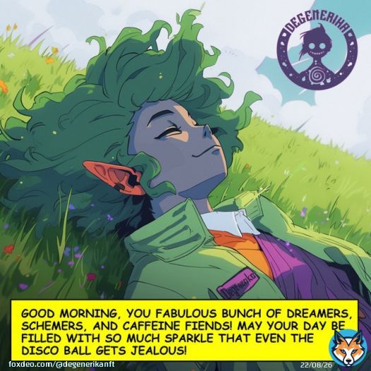GM on a Sunday morning! Degenerika sends LOVE to ya' all! #nft #nfts #art #crypto #nftartist #digitalart #nftcommunity #nftcollector #cryptocurrency #blockchain #bitcoin #d #artist #nftcollectors #metaverse #eth #artwork #nftcollectibles #btc #nftcolllection #cryptoartist