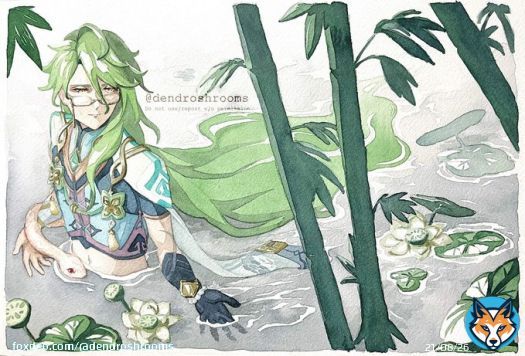 White lotus  #Genshinlmpact #Baizhu #原神