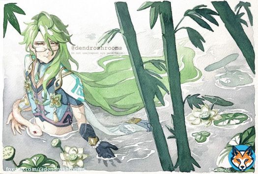 White lotus  #Genshinlmpact #Baizhu #原神