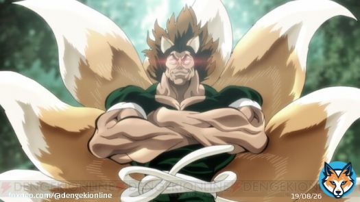 最＆強を喰らえ!!!『範馬刃牙』&times;『最強どん兵衛』コラボで地上最強のどんぎつね爆誕！  &ldquo;最強どんぎつね&rdquo;（声優：大塚明夫）と&ldquo;最強どん兵衛を喰らう漢&rdquo;（声優：小野大輔）による動画が公開されました。  #最強どん兵衛 #範馬刃牙 #刃牙