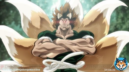 最＆強を喰らえ!!!『範馬刃牙』&times;『最強どん兵衛』コラボで地上最強のどんぎつね爆誕！  &ldquo;最強どんぎつね&rdquo;（声優：大塚明夫）と&ldquo;最強どん兵衛を喰らう漢&rdquo;（声優：小野大輔）による動画が公開されました。  #最強どん兵衛 #範馬刃牙 #刃牙