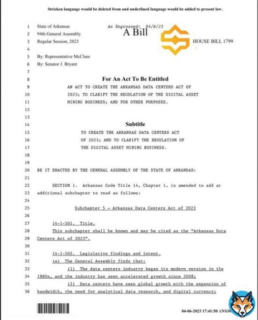 The team at @SatoshiActFund has now passed the &lsquo;Right to Mine&rsquo; #Bitcoin bill in the House & Senate in two states.   Both bills now sit on the Governor&rsquo;s desk in those states. We look forward to participating in the signing ceremonies.