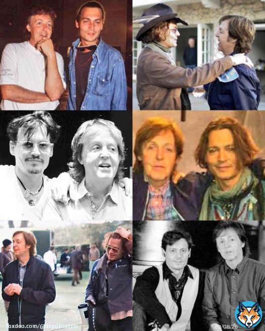 Paul McCartney and  Johnny Depp, friends forever