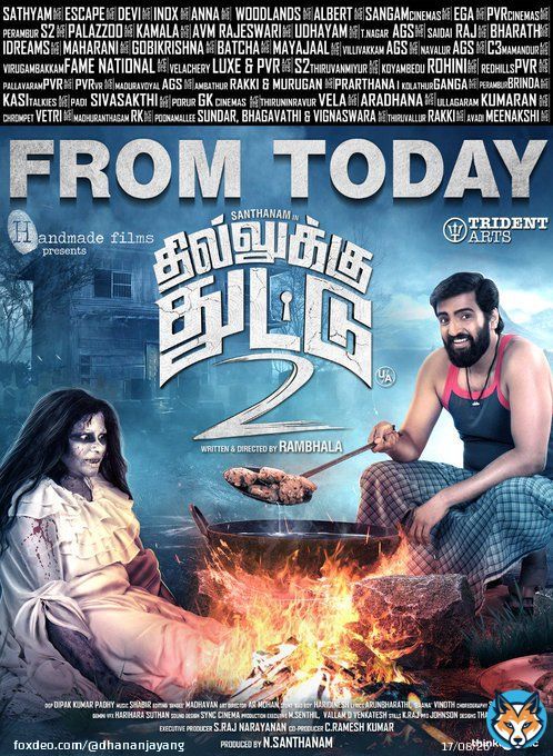 #DhillukuDhuddu2 is a superb comedy entertainer. Laughed out louder after a long time in many scenes. Welcome back 'Counter King' @iamsanthanam ...he rocked in the film. Congrats ji. Good job by Dir.#Rambala #Urvasi mam kalakkal. Last dialogue of thehe film by Sandy is proved