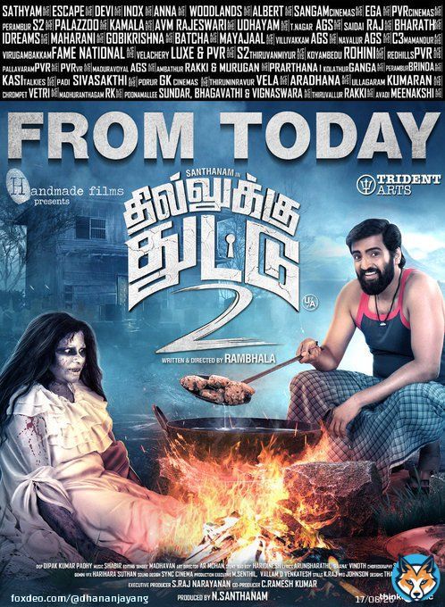 #DhillukuDhuddu2 is a superb comedy entertainer. Laughed out louder after a long time in many scenes. Welcome back 'Counter King' @iamsanthanam ...he rocked in the film. Congrats ji. Good job by Dir.#Rambala #Urvasi mam kalakkal. Last dialogue of thehe film by Sandy is proved