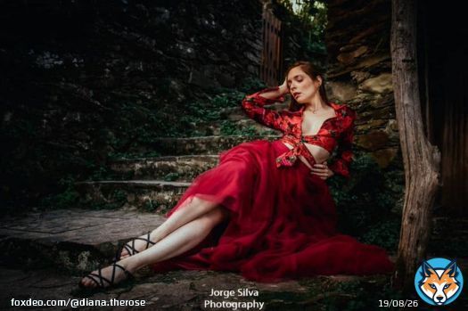 #Model: #DianaRosa #Photography: #JorgeSilva Production: #AnaLuarVaz  #modeling #beauty #portrait #beautiful #fineart #beautifulwoman #portuguesemodel #elegance #fashionmodel #reddress #fineartportrait #romanticcore #romantic #cottagecore #nymp #elegantwoman #Talasnal #aldeia