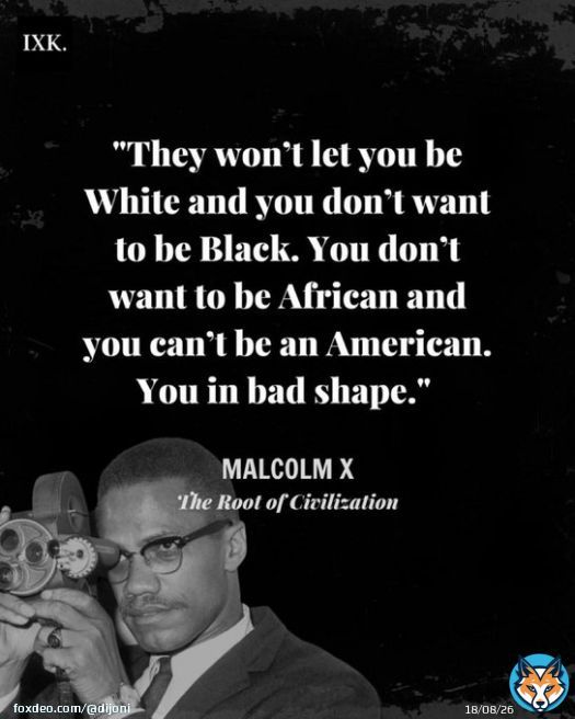 A lot of Black people try to get in bed with white supremacists. But white supremacy will never get in bed with you. They will just use you, and when they have no use for you, you&rsquo;re black, the voice of Malcolm X.