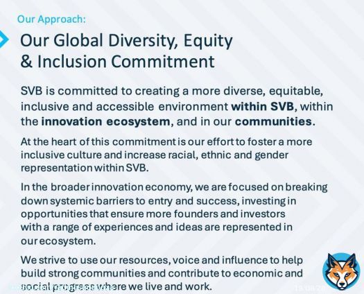 Silicon Valley Bank goes under, and many people are wondering why. This is at least part of the reason. Go woke, go broke!