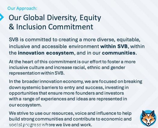 Silicon Valley Bank goes under, and many people are wondering why. This is at least part of the reason. Go woke, go broke!