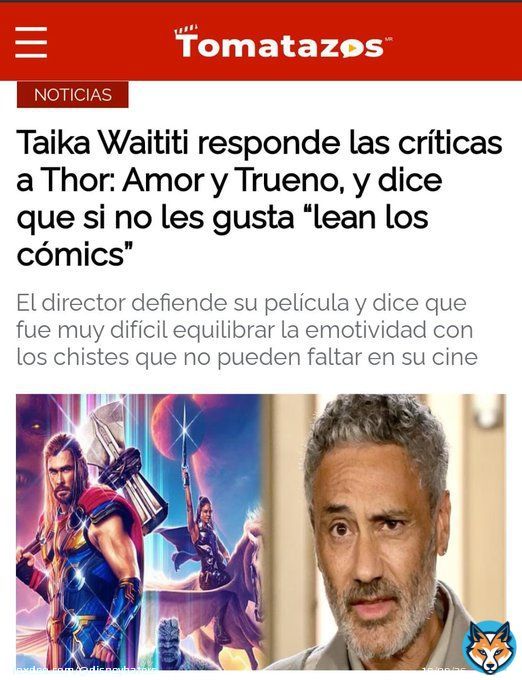 Jaja c&iacute;nico asqueroso!!!  #Disney #Disney100 #DisneyPlus #Marvel #MarvelStudios #ThorLoveAndThunder #TaikaWaititi