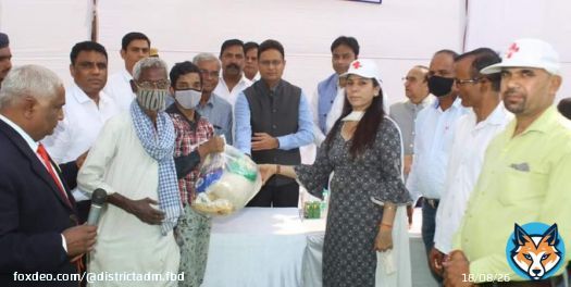 Special protein-rich dry ration was distributed to TB patients in the sports complex on the occasion of #haryanaday by Deputy Commissioner Jitender Yadav.