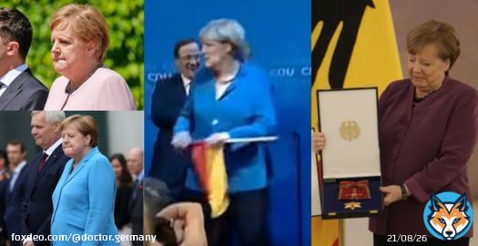 Deutsche Nationalhmyne, deutschen Flagge, #Bundesverdienstkreuz ... #Merkel und #Deutschland
