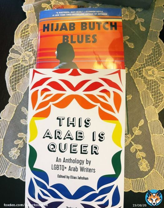 Currently reading: Hijab Butch Blues and my darling @Elias_Jahshan&rsquo;s edited collection, This Arab is Queer. They are both excellent, crucial, and life-giving. I wish I had these books at my fingertips in my teenage years.