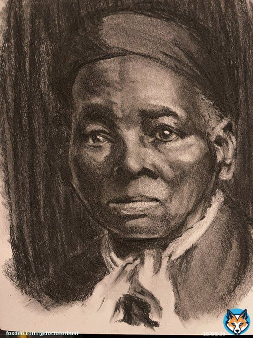 Charcoal #32 Harriet Tubman #BlackHistoryMonth