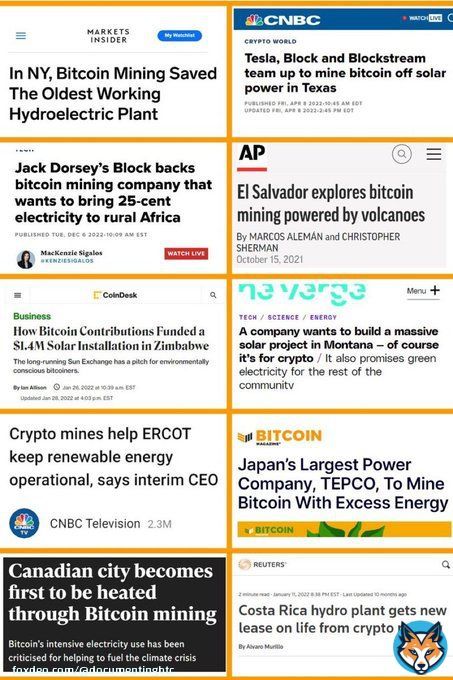 Examples of #bitcoin sustainability: