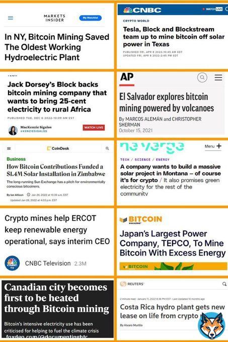 Examples of #bitcoin sustainability: