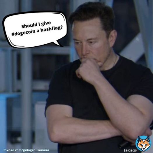 Please think long and hard @elonmusk and consider the fun Twitter will have with the most iconic meme on the internet today  appending to the most trending cryptocurrency   Hashflag for #doge #dogecoin