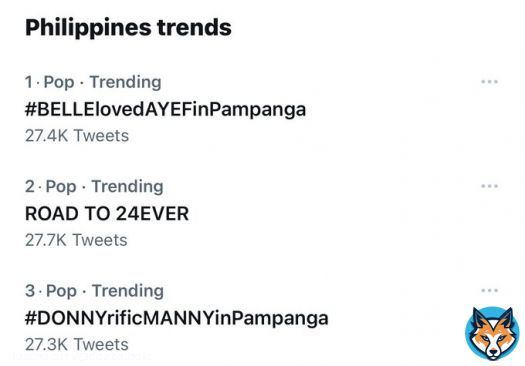 We are trending nationwide and WORLDWIDE. Keep tweeting!   ROAD TO 24EVER  #BELLElovedAYEFinPampanga  #DONNYrificMANNYinPampanga #AnInconvenientLove