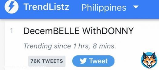 Wow! We are now trending at first spot nationwide and SECOND spot WORLDWIDE. Keep tweeting!   DecemBELLE WithDONNY   #DazzlingDONNYAtChristmasSpecial #BELLElightfulAtChristmasSpecial