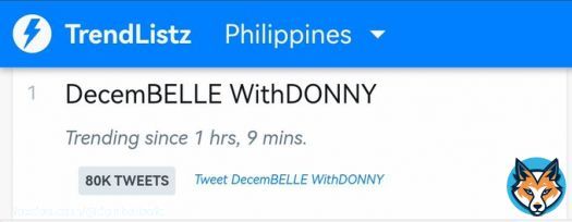 We are now trending at first spot Nationwide and Worldwide.  Keep tweeting!   DecemBELLE WithDONNY   #DazzlingDONNYAtChristmasSpecial #BELLElightfulAtChristmasSpecial