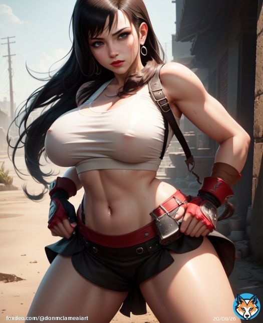 Who can resist Tifa in the morning  My entries for #TifaAiChallenge by @StudiosVakal   #TifaLockhart #FinalFantasy #AIChallenge