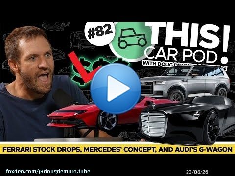 Ferrari Stock Drops, Audi G Wagon Coming? Mercedes Copies Jaguar? THIS CAR POD! EP82